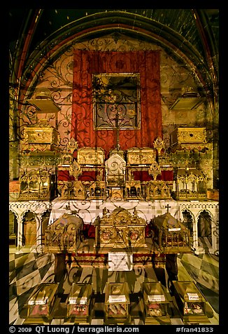 Relics, Saint Trophime church. Arles, Provence, France (color)