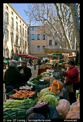 Vegetable market. Aix-en-Provence, France (color)