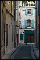 Narrow street in old town. Arles, Provence, France ( color)