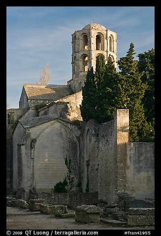 Romanesque Church of Saint Honoratus, Alyscamps. Arles, Provence, France (color)