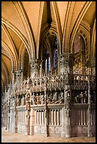 Sanctuary and vaults, Cathedral of Our Lady of Chartres,. France ( color)