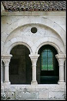 Arches, common room, Fontenay Abbey. Burgundy, France ( color)