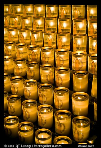 Candles, Notre-Dame cathedral. Paris, France