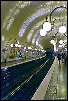 Glistening metro station. Paris, France