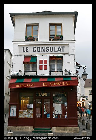 Le Consulat Restaurant, Montmartre. Paris, France