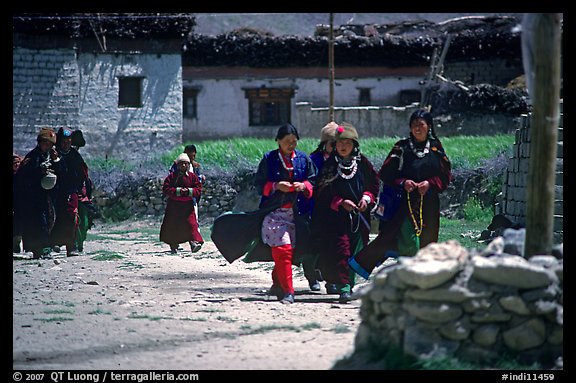 Group of villagers,  Zanskar, Jammu and Kashmir. India