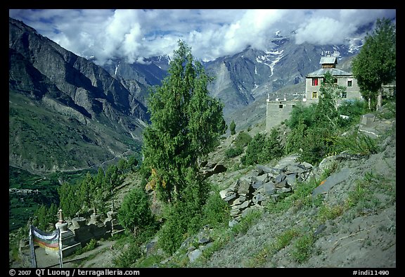 Monestary, Lahaul, Himachal Pradesh. India (color)