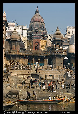 Manikarnika Ghat. Varanasi, Uttar Pradesh, India