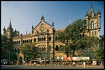Chhatrapati Shivaji Terminus (Victoria Terminus). Mumbai, Maharashtra, India (color)