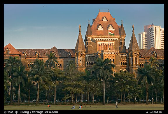 High Court, late afternoon. Mumbai, Maharashtra, India (color)