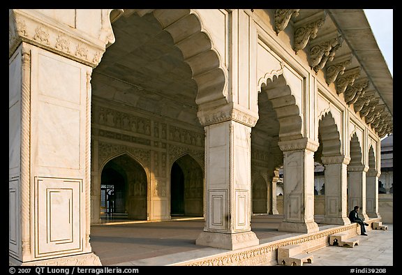 Khas Mahal main pavilion, Agra Fort. Agra, Uttar Pradesh, India