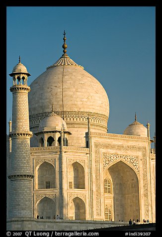 Taj Mahal, late afternoon. Agra, Uttar Pradesh, India (color)