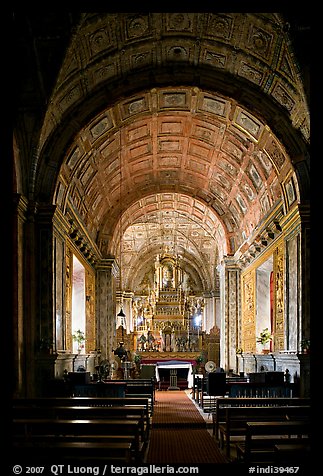 Side chapel, Se Cathedral , Old Goa. Goa, India (color)