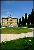 Villa Valmarana ai Nani designed by Paladio. Veneto, Italy (color)