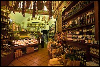 Produce store on Via San Giovanni. San Gimignano, Tuscany, Italy (color)