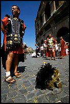 Wherever I rest my helmet, that's my home, Roman Forum. Rome, Lazio, Italy (color)