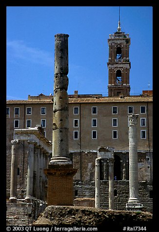 Roman Form and Palazzo Senatorio. Rome, Lazio, Italy (color)