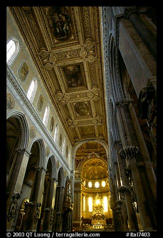 Nave of the Duomo. Naples, Campania, Italy