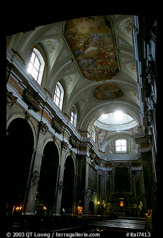 Church interior. Naples, Campania, Italy