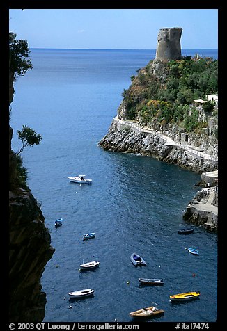 Cove. Amalfi Coast, Campania, Italy (color)