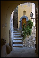 Arch and stairs, Positano. Amalfi Coast, Campania, Italy ( color)