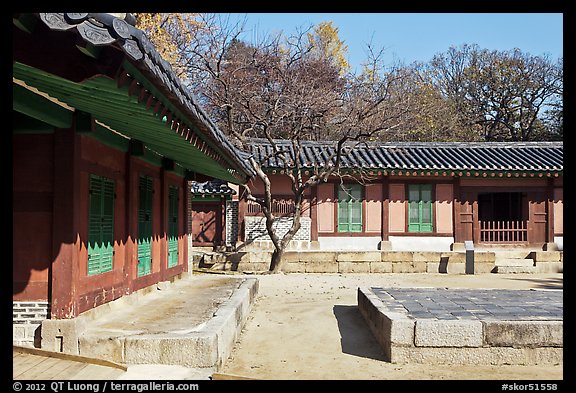 Jeongsa-cheong, Jongmyo shrine. Seoul, South Korea