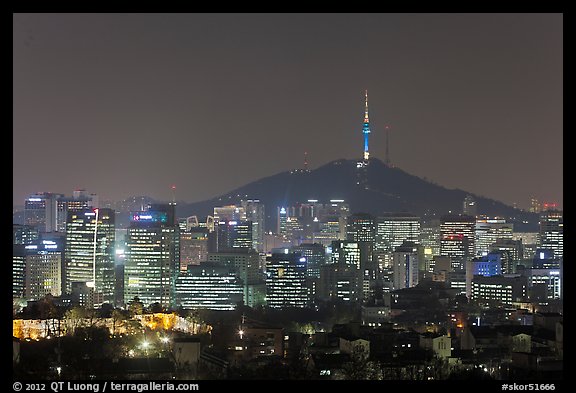 Seoul skyline with N Seoul