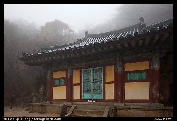 Temple at grotto entrance, Seokguram. Gyeongju, South Korea