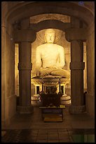 Buddha inside Seokguram Grotto. Gyeongju, South Korea (color)