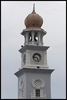 Victoria memorial clock tower. George Town, Penang, Malaysia