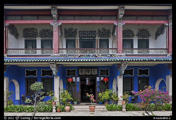 Facade, Cheong Fatt Tze Mansion. George Town, Penang, Malaysia