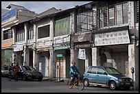Old Chinatown storehouses. George Town, Penang, Malaysia (color)