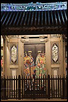 Temple doors by night. George Town, Penang, Malaysia ( color)