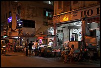 Street food stalls at night. George Town, Penang, Malaysia (color)