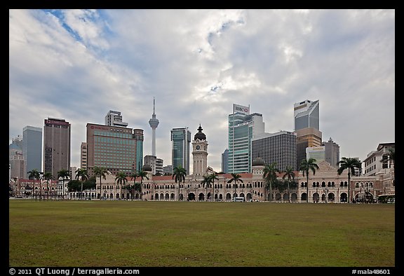 Kuala Lumpur Skyline from Merdeka Square. Kuala Lumpur, Malaysia