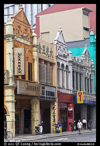 Shophouses, Chinatown. Kuala Lumpur, Malaysia (color)