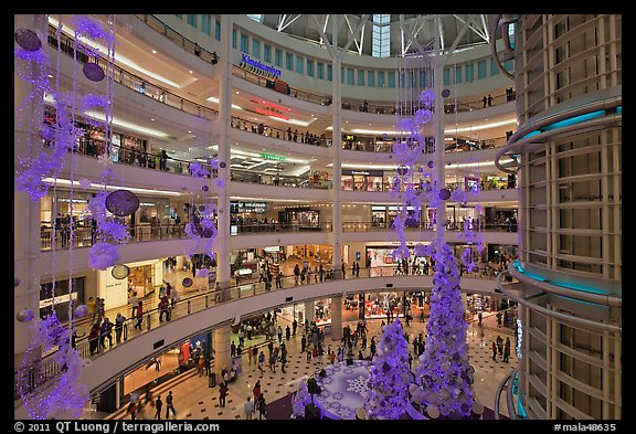 Inside Suria KLCC shopping mall. Kuala Lumpur, Malaysia