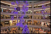 Shopping mall with Christmas decor, Suria KLCC. Kuala Lumpur, Malaysia (color)