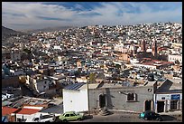 Panoramic view of the town from Paseo La Buffa. Zacatecas, Mexico
