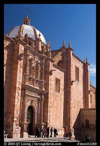 Side door of the churrigueresque cathedral. Zacatecas, Mexico