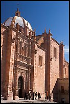 Side door of the churrigueresque cathedral. Zacatecas, Mexico