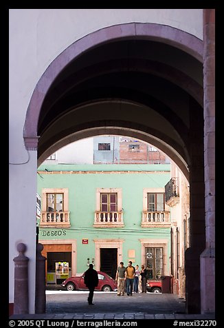 Archway on Arms Square. Zacatecas, Mexico (color)