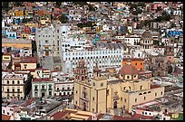 Basilic and University in the center of the town. Guanajuato, Mexico (color)