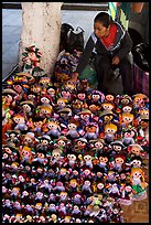 Woman selling Traditional puppets. Guanajuato, Mexico (color)