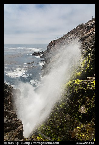 Tidal blowhole, La Bufadora. Baja California, Mexico (color)