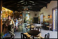 Bar and patrons, Riviera Del Pacifico, Ensenada. Baja California, Mexico (color)