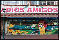 International mural decor, Ensenada. Baja California, Mexico (color)