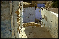 Walls and alley in the old city of Safed (Tzfat). Israel ( color)