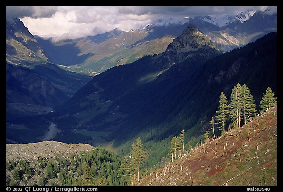 Val Veni,  Mont-Blanc range, Alps, Italy.  (color)