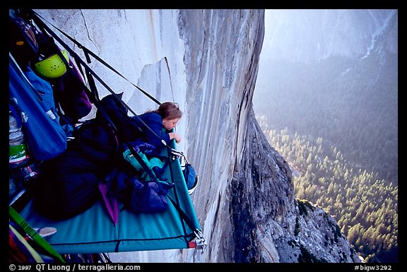 Lazy morning. El Capitan, Yosemite, California (color)
